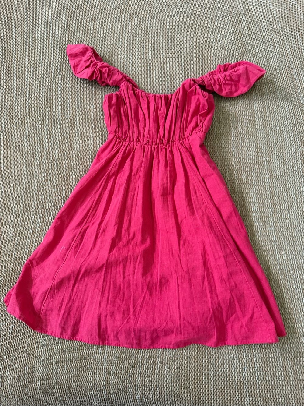 Abercrombie & Fitch Girls Fuchsia Off-Shoulder Sundress